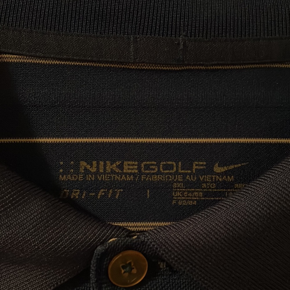 7 s/s shirts 2 Golf shirt PGA Tour in Black & Blue is Nike Dri. 2 Arrow, Docker. - Picture 7 of 9